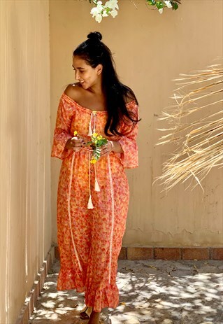 SUNNY BLOOMS LOTUS DRESS
