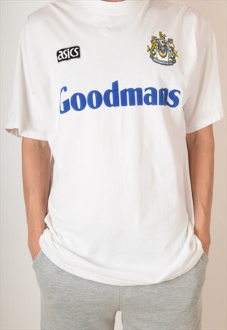 VINTAGE ASICS T-SHIRT PORTSMOUTH FC MADE IN UK (3130)