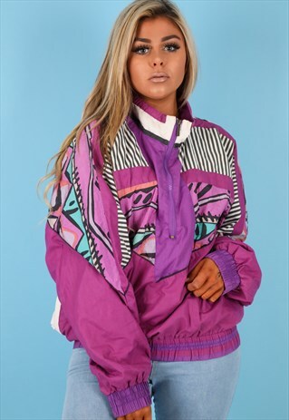 VINTAGE SHELL JACKET IN MULTI NJ521