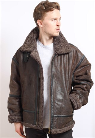 VINTAGE LEATHER AVIATOR JACKET