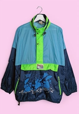 SORRY 80's Raincoat Packable Paper-thin Festival Anorak