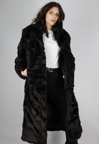 VINTAGE 90S FAUX FUR COAT