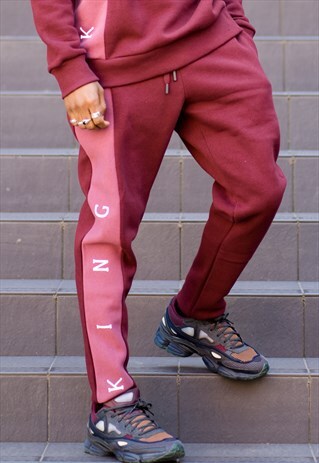 ALDGATE TRACKSUIT BOTTOMS - RED