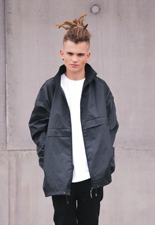 WINDBREAKER JACKET - BLACK