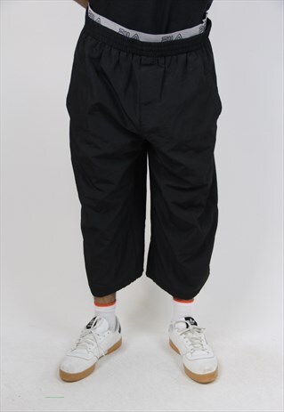 VINTAGE FILA BLACK LONG 90'S SHORTS
