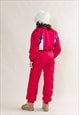 VINTAGE 80S PURPLE COLORBLOCK ONE PIECE FULL SNOW SUIT