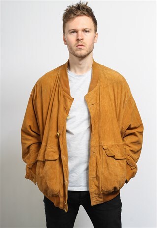 VINTAGE SUEDE BOMBER JACKET