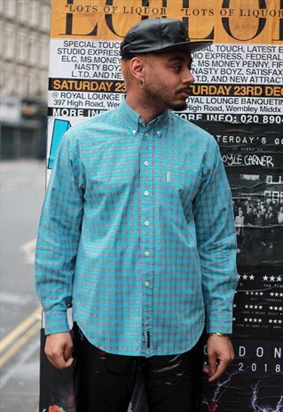 VINTAGE BEN SHERMAN BLUE CHECK SHIRT
