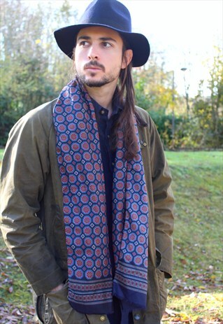VINTAGE 70S MOD PAISLEY SCARF - SAMMY - INDIE