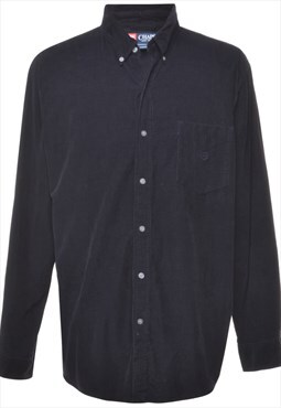 Beyond Retro Vintage Chaps Dark Navy Corduroy Shirt - XL