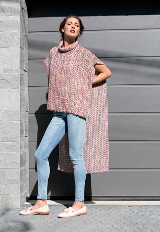 PINK MAXI TOP/TUNIC/ PLUS SIZE TUNIC/ PONCHO/ COVER UP