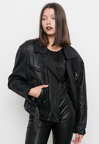 BLACK LEATHER JACKET