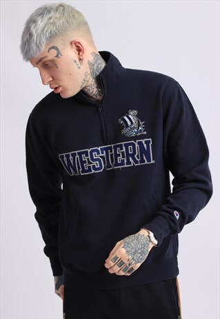 VINTAGE CHAMPION 1/4 ZIP SWEATSHIRT