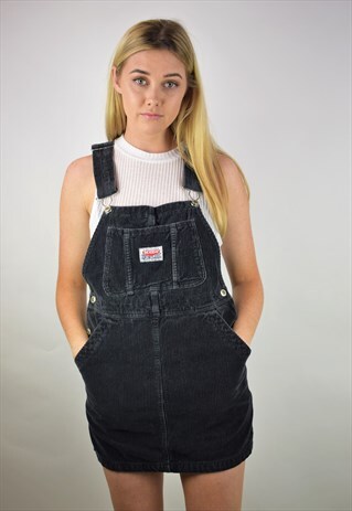 VINTAGE 90'S CORDUROY DUNGAREE DRESS