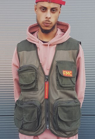 FMC HEAVY MESH UTILITY VEST OLIVE