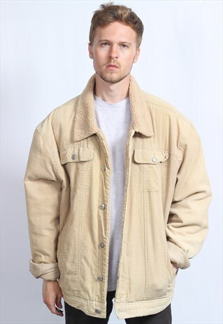 VINTAGE FLEECE LINED CORDUROY JACKET