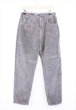 Vintage Gap Corduroy Trousers Grey Straight Leg 90s
