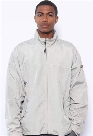VINTAGE NAPAPIJRI LOGO JACKET GREY