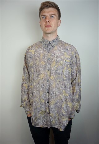 PURE SILK PATTERNED SHIRT