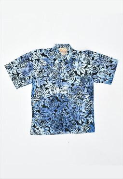 Vintage 90's Shirt Floral Blue