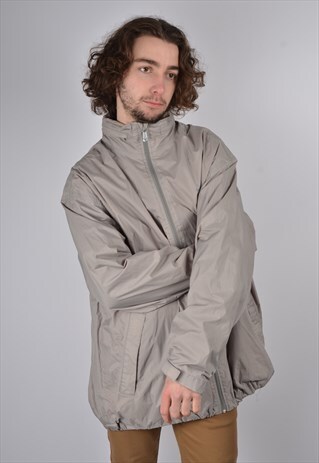 VINTAGE NIKE WINDBREAKER JACKET IN GREY