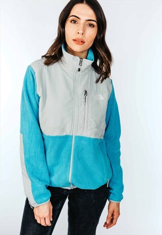 GREY BLUE NORTH FACE DENALI FLEECE
