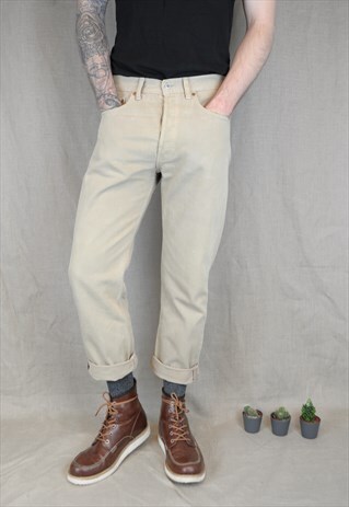 LEVI'S TAN WASH DENIM JEANS