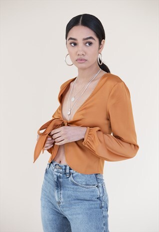MARIN BLOUSE - RUST ORANGE
