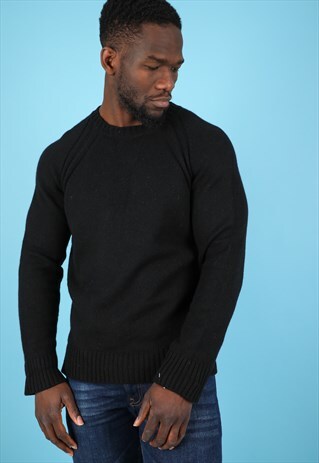 VINTAGE M0OSCHINO JUMPER IN BLACK NK65