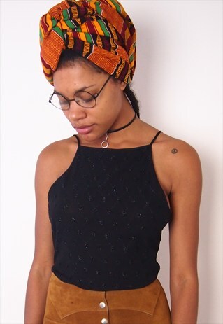 BLACK TOP WITH GLITTER DETAIL