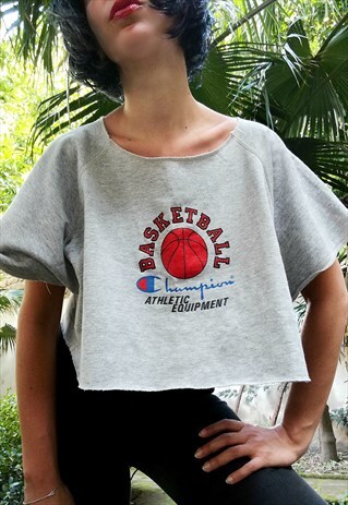 CHAMPION CROP PLUSHY T-SHIRT