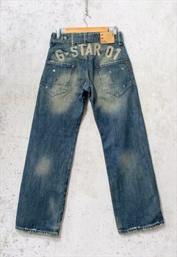 G-STAR jeans Y2K vintage wide leg hip hop denim W28 L32
