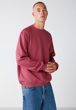 GRIMELANGE Travis Relaxed Regular Dark Pink Sweatshirt