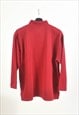 VINTAGE 90S POLO JUMPER IN MAROON