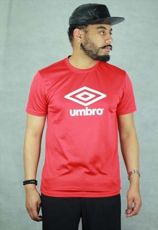 VINTAGE UMBRO RED LOGO T-SHIRT
