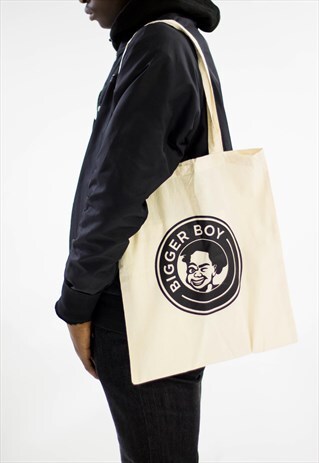 BIGGER BOY CLASSICS TOTE BAG 2ND EDITION NATURAL/BLACK