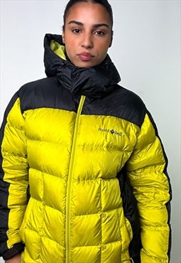Yellow 90s Mont Bell Ex 800 Puffer Jacket Coat