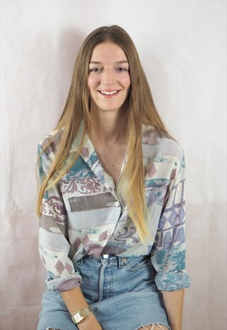 VINTAGE PASTEL 80'S SHIRT