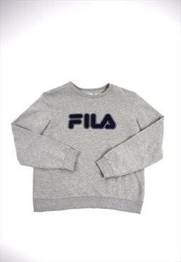 Vintage 90s Fila Grey Logo Sweatshirt