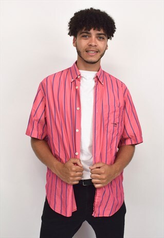 VINTAGE 90S PINK STRIPE SHIRT