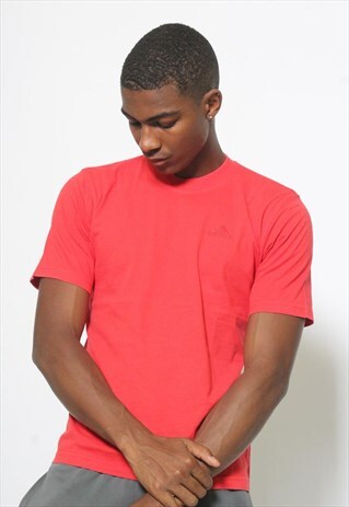 VINTAGE ADIDAS RED T SHIRT