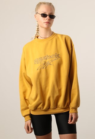 VINTAGE REEBOK EMBROIDERED SPELLOUT SWEATSHIRT