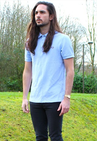 VINTAGE 90S FRED PERRY POLO SHIRT T-SHIRT - MEDIUM - MOD