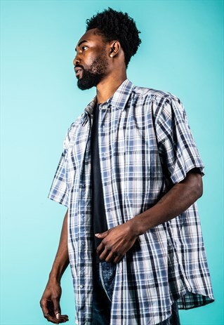 VINTAGE SHIRT IN BLUE CHECKS