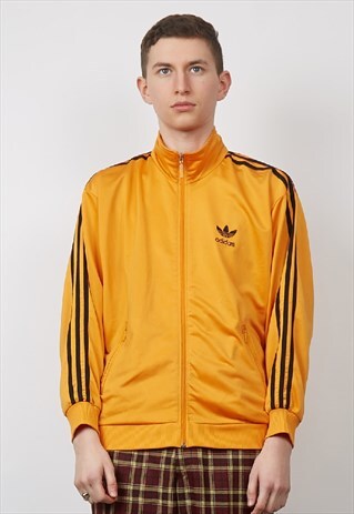 VINTAGE 90'S ADIDAS ORANGE TRACKSUIT JACKET