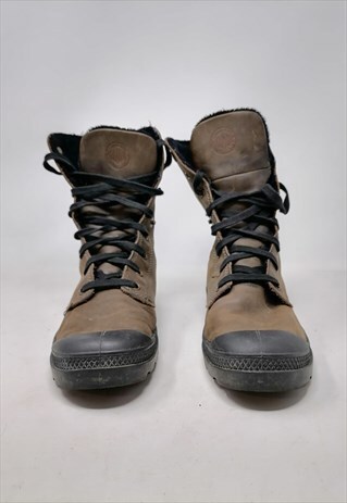 PALLADIUM BROWN WINTER CANVAS STYLE SHOES