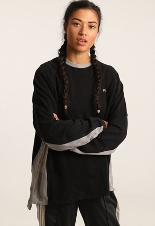 VINTAGE FILA EMBROIDERED SPELL OUT SWEATSHIRT