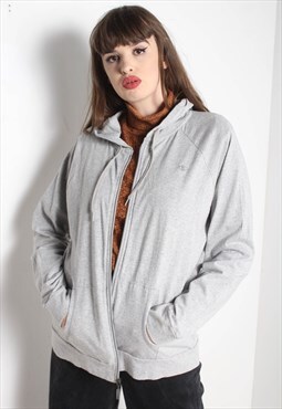 Vintage Champion Zip Up Hoodie Grey