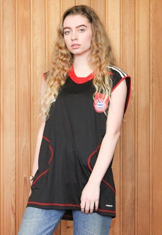VINTAGE 1990S BLACK ADIDAS SLEEVELESS TOP
