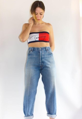 VINTAGE HIGH WAIST CUSTOM PATCH LEVI JEANS